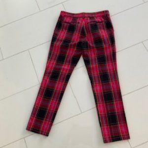 Mr. Turk Pink Plaid Poly/Visc/Elast Dress Pants Size 31